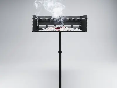 Outdoor Park Style Grill 3D model