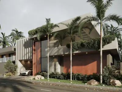 Exterior Villa 3D model shop