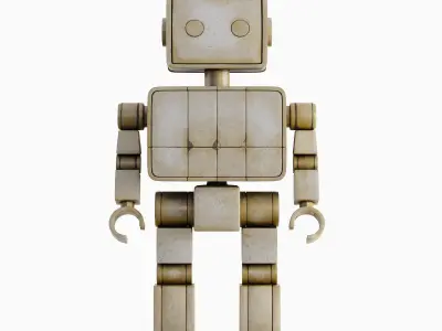 Decorative Robot Sculpture 01 3D model