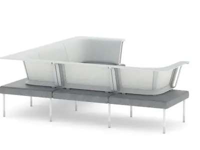 Herman Miller Workstation Public 4 3D model