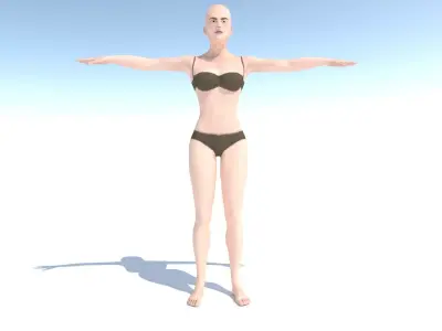 Human Character Base Pack Low-poly 3D model