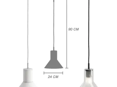 ext Peacock pendant light 3D model