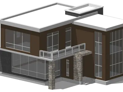 Villa A Sketchup 3D model