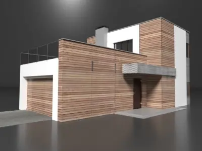 Modern house 3D model
