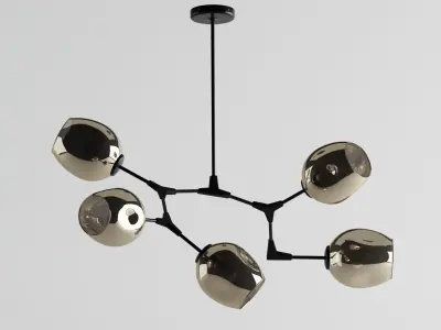 Ceiling chandelier Kink Light Low-poly 3D model