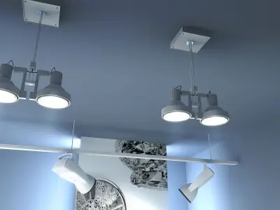 Photorealistic Lamps Collection 3D model