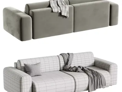 Modular sofa Mail 1 3D model