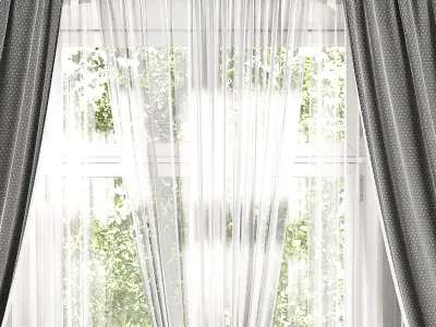 Curtain Set 495C 3D model