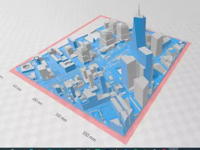  Manhattan New York City  3D print model FREE DAWNLOAD Free 3D print model
