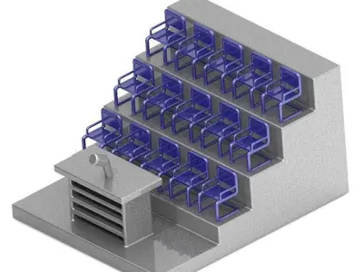 Stylish Classroom 3D print model