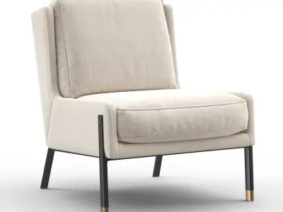 BLINK Easy Chair - QT Coffee Table - Emery Floor Lamp 3D model