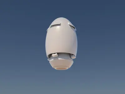 Star ship  Low-poly 3D model