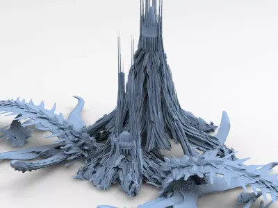 Kraken Under Ocean Temple floor design claws 2 3D model