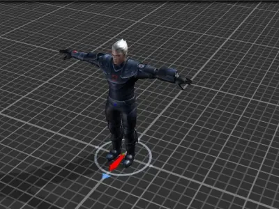 Dreyar 3d character model Low-poly 3D model