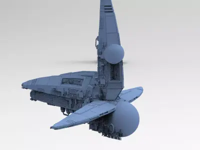 Wraith Interceptor architecture 10  3D model