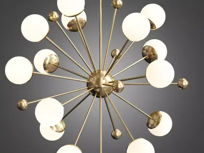 Sputnik Chandeliers 3D model
