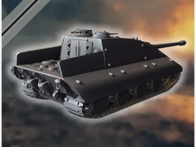 E-100 Krokodil 170mm Entwicklung super-heavy tank - Germany East 3D print model