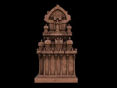 mamallapuram shore temple 3D model