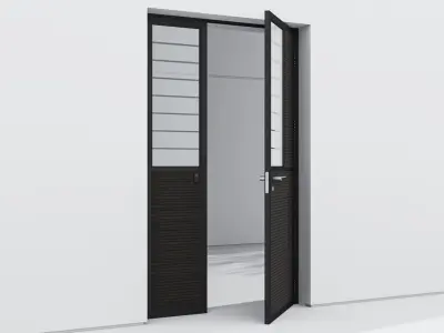 Aluminium door 84 3D model