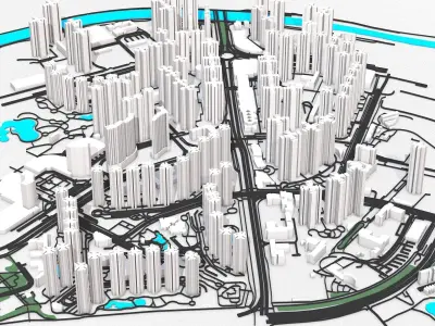 Hong Kong 3D model