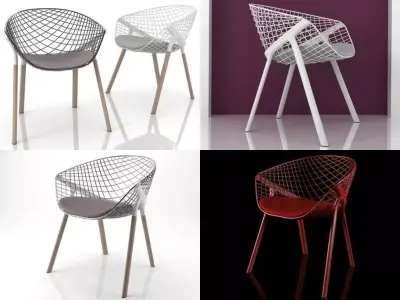 Kobi wire chair 3D model