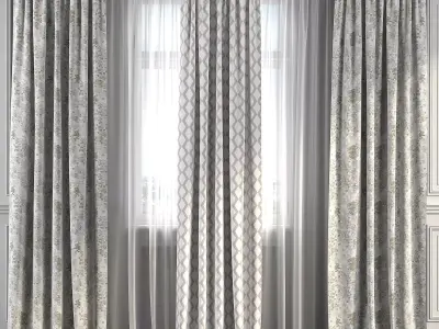 Curtain Set 240 3D model