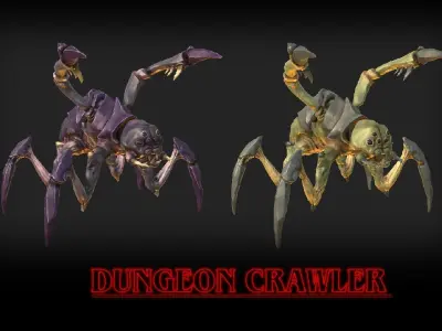 Creatures of Courage - Dungeon Crawler Low-poly 3D model
