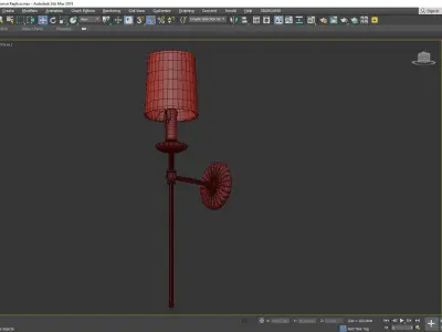 Clove Sconce Low-poly 3D model
