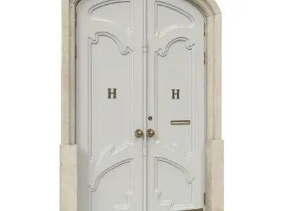 Entrance classic door 39 3D model