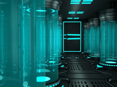 Sci Fi Interior 3D model 27