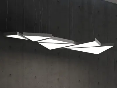 Triangle Ceiling Light by Forstlight  3D model