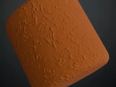 Terracotta Clay Mud with Organic Debris PBR Seamless Texture