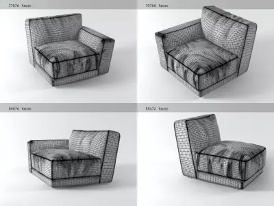 Luis sofa modules 3D model