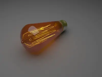 Edison Light Bulb 3D model