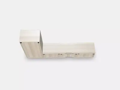 BESTA TV storage combination-glass doors 2 Low-poly 3D model