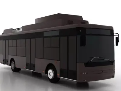 Trolleybus Ursus T70116 Low Low-poly 3D model