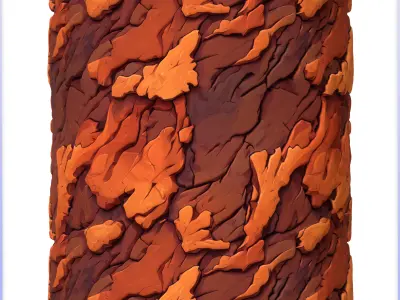 Stylized Lava Seamless Texture Texture