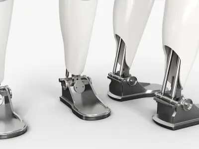  Autonomous Robot Leg Assembly with Hip Module 