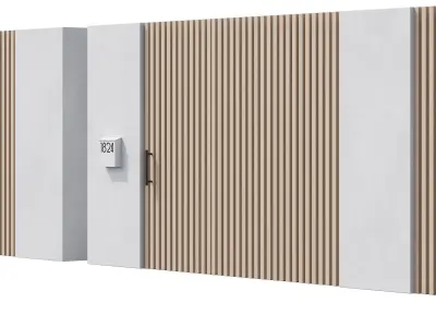 044 Modern Fence 02 3D model