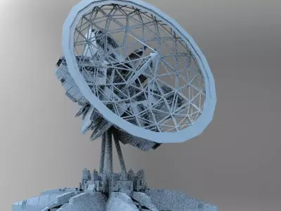 Satellite Dish Base 1 3D model