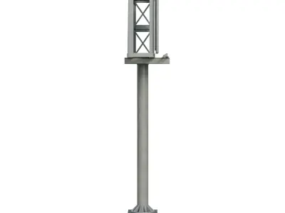 Highway Sigh 03 Low-poly 3D model