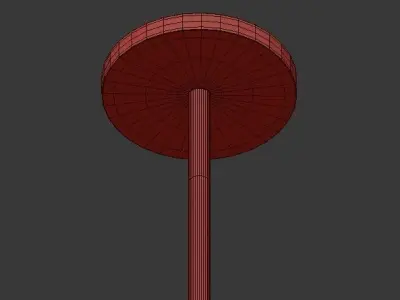 Modern three balls hanging from ceiling 3D model