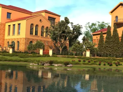 House Exterior Low-poly 3D model purchase