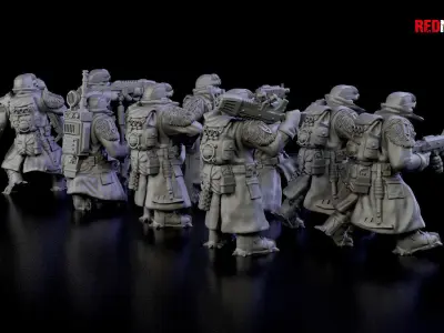 Ice Warriors - Squad of the Imperial Force 3D print model