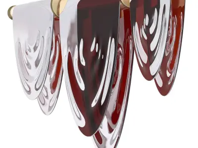  Cive Pliee chandelier Low-poly 3D model
