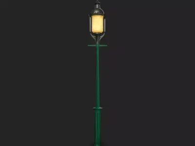 Gas Streetlamp - Game-Ready  Low-poly 3D model