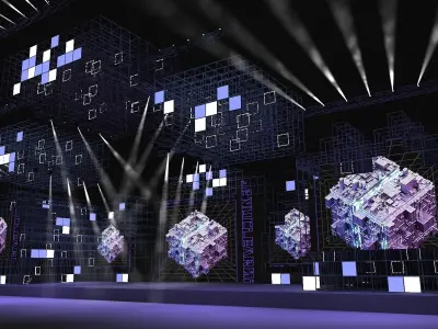 Event stage 11 design 3D model