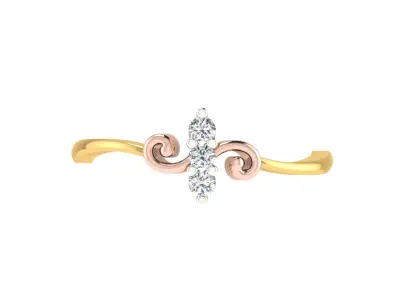 Women Ring  Render 3dm STL OBJ FBX Details 3D print model 284