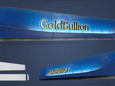 Game Ready Japanese Signs Set Plastic Signs 02 Low-poly 3D model