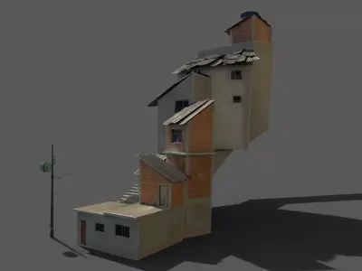 House 07 Low-poly 3D model